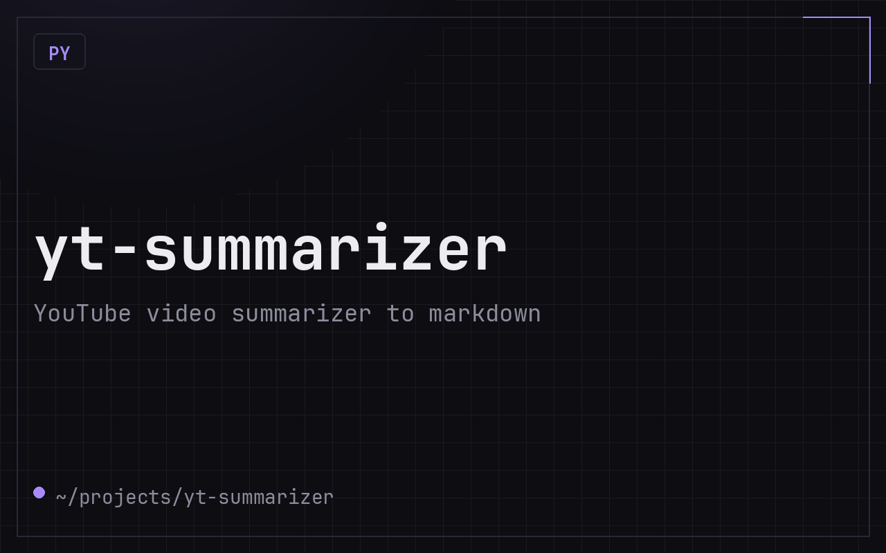 yt-summarizer